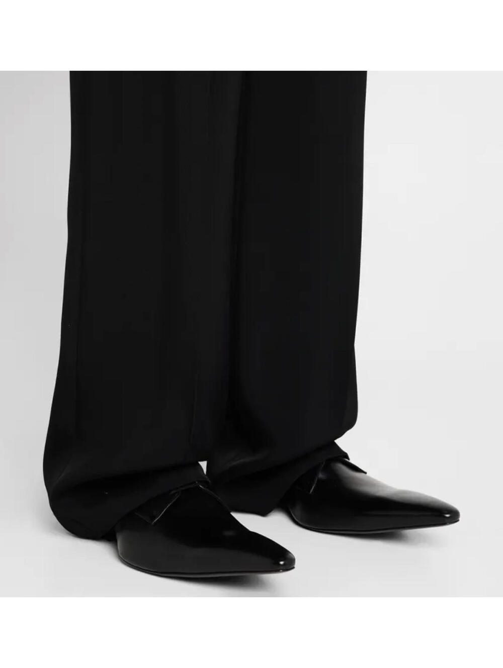 NIB $1,450 Balenciaga Opera Leather Runway Dress Shoe Size Slide 40/7 - Picture 9 of 16
